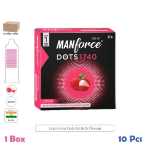 CSKU100180 Manforce 1740 Dots Litchi 1 Box (3 Pcs)
