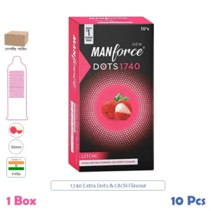 CSKU100180 Manforce 1740 Dots Litchi 1 Box (3 Pcs)
