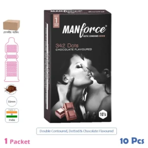 CSKU100285 Manforce 2in1 Chocolate 1 Packet (3 Pcs)