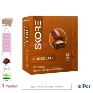 CSKU100296 SKORE 1500+ Dots Chocolate 1 Pack (3 Pcs)