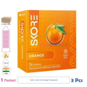 CSKU100298 SKORE 1500+ Dots Orange 1 Pack (3 Pcs)