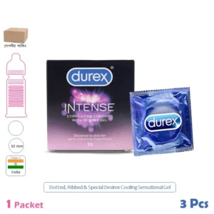 CSKU100391 Durex Intense 1 Pack (3 Pcs)