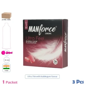 CSKU100397 Manforce Ultra Feel Bubblegum 1 Pack (10 Pcs)