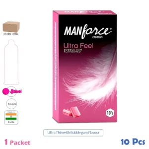 CSKU100397 Manforce Ultra Feel Bubblegum 1 Pack (10 Pcs)