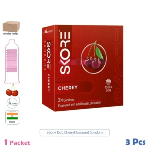 CSKU100485 SKORE 1500+ Dots Cherry 1 Pack (3 Pcs)