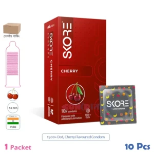CSKU100489 SKORE 1500+ Dots Cherry 1 Pack (10 Pcs)
