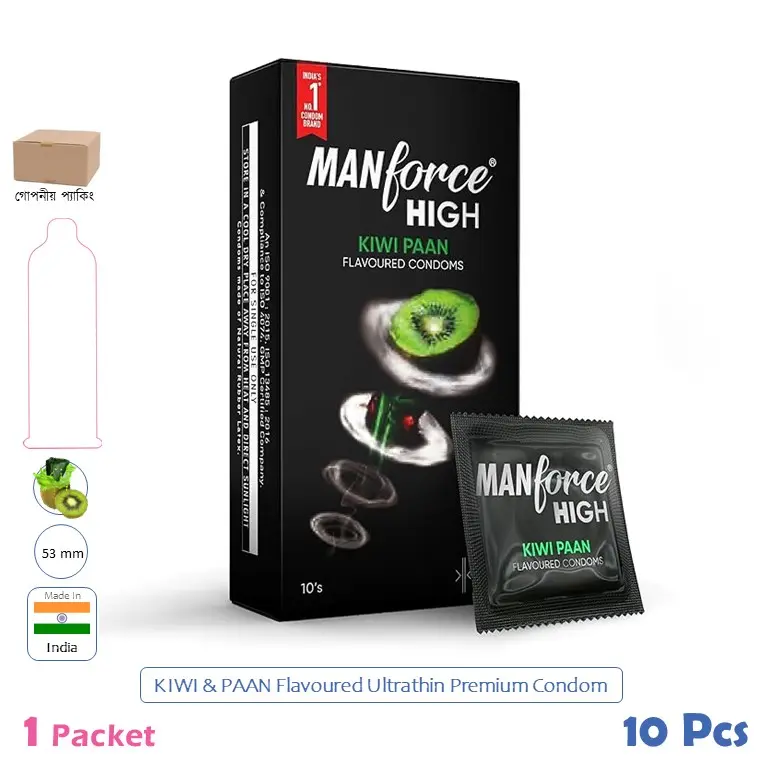 CSKU100541 Manforce HIGH KIWI PAAN 1 Pack (10 Pcs)