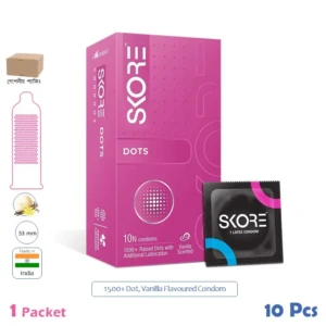 CSKU100572 SKORE 1500+ Dots Vanilla 1 Pack (10 Pcs)