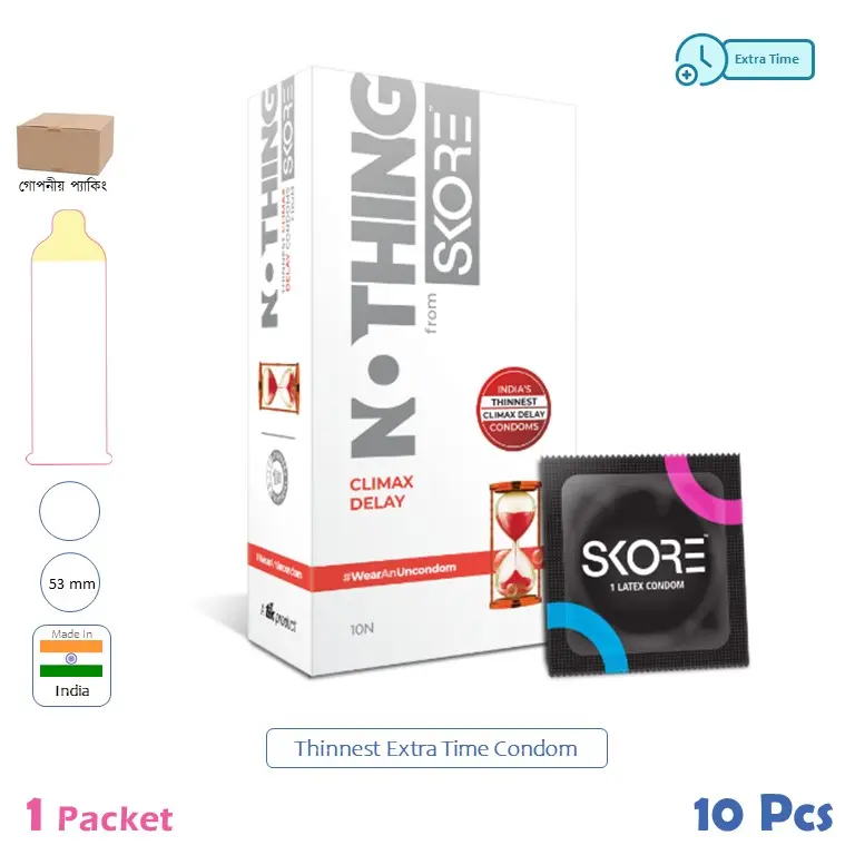 CSKU100743 SKORE Nothing Climax Delay Condom 1 Pack (10 Pcs)