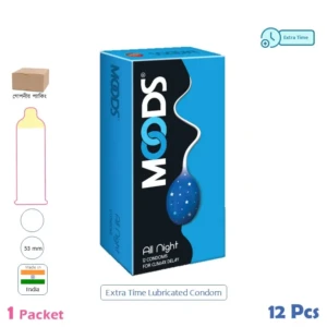CSKU100803 Moods Panache All Night Condom 1 Pack (12 Pcs)
