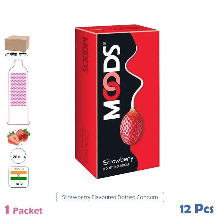 CSKU100827 Moods Panache Strawberry Condom 1 Pack (12 Pcs)