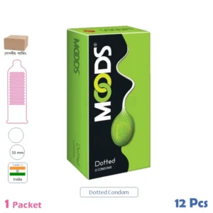 CSKU100856 Moods EyeCandy Condoms Dotted Green 1 Pack (3 Pcs)