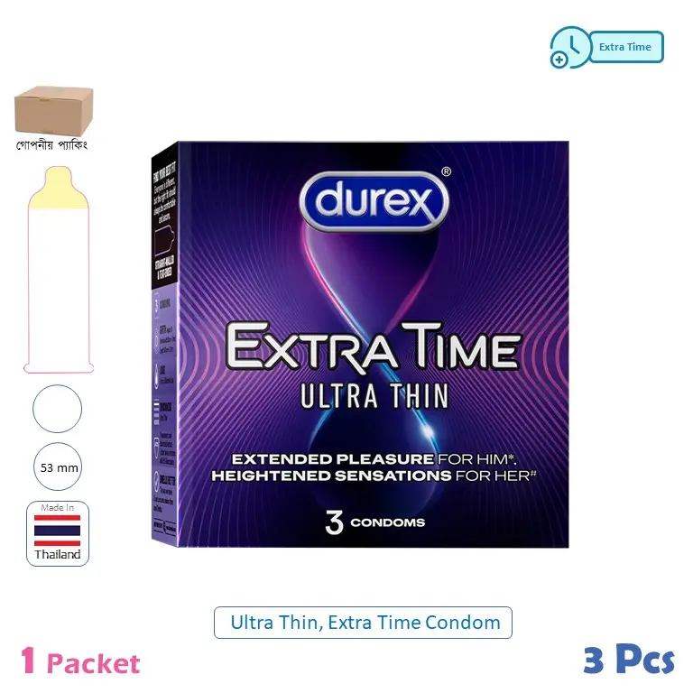 CSKU100925 Durex Extra Time Ultra Thin 1 Pack (10 Pcs)