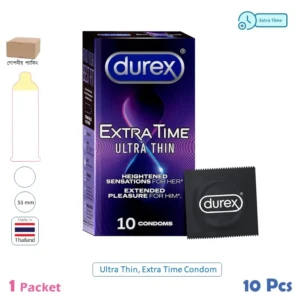CSKU100925 Durex Extra Time Ultra Thin 1 Pack (10 Pcs)