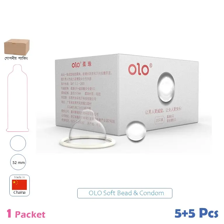 CSKU100942 OLO Growth Soft Bead 5 Set Condom 1 Pack (5 + 5 Pcs)