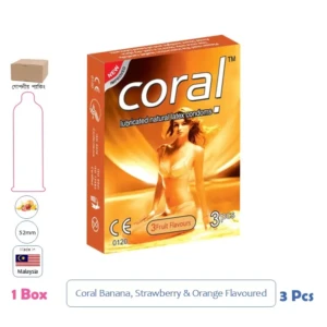CSKU100036 Coral 3 fruits (Girls Photo ) 1 Box (3 pcs )