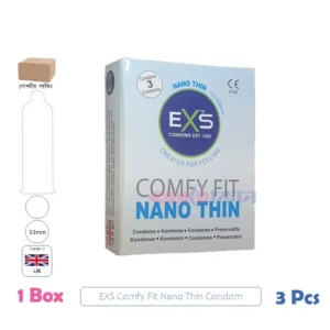 CSKU100193 EXS Comfy Fit Nano Thin 1 Box (3 Pcs)