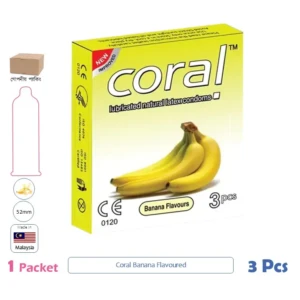 CSKU100251 Coral Banana Flavoured 1 Packet (3 Pcs)