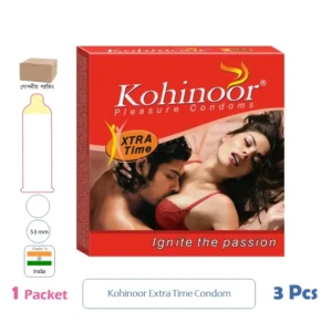 CSKU100359 Kohinoor XTRA Time 1 Packet (3 Pcs)