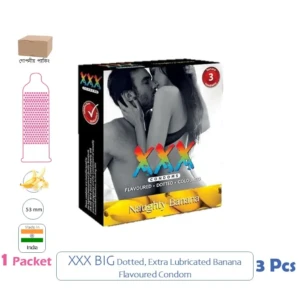 CSKU100636 XXX Condoms Banana 1 Pack (3 Pcs)