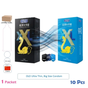 CSKU100924 OLO XXL Ultra Thin Extra Large Big Size Condom 1 Pack (10 Pcs) 2