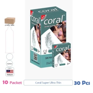 CSKU100150 Coral Super Ultra Thin 1 Box (3 Pcs)