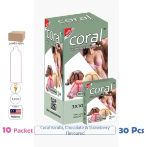 CSKU100158 Coral Ice Cream Flavour 1 Box (3 Pcs)