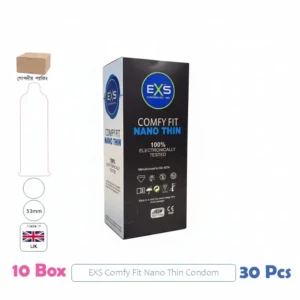 CSKU100193 EXS Comfy Fit Nano Thin 1 Box (3 Pcs)