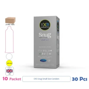 CSKU100408 EXS Snug Tight Fitting Condom Small Size 1 Pack (3 Pcs)