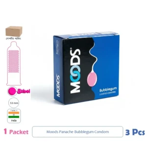 CSKU100831 Moods Panache Bubblegum Condom 1 Pack (9 Pcs)