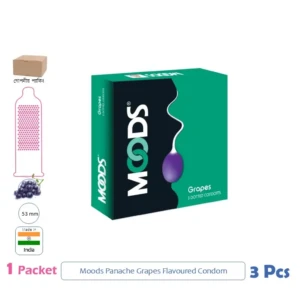 CSKU100834 Moods Panache Grapes Condom 1 Pack (3 Pcs)