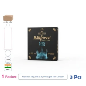 CSKU100958 Manforce King Thin 0.05 mm Condom 1 Pack (3 Pcs) -