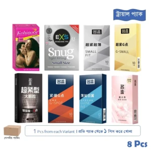 CSKU100820 Extra Time Condom Trial Pack 8 Pcs