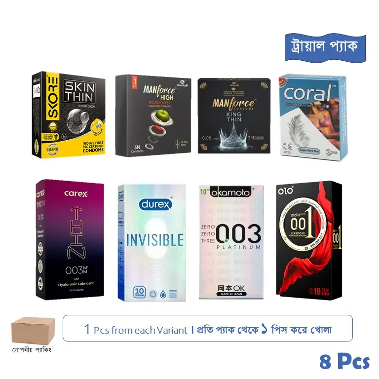 CSKU100820 Extra Time Condom Trial Pack 8 Pcs 4