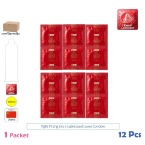 Mingliu Tight Fitting Extra Lubricated Loose Condom 12 Pcs
